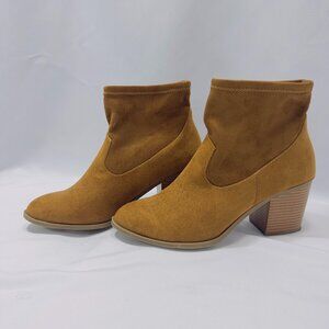 Ana Electra Whiskey Woman's Ankle Two tone Brown Boots 9.5M